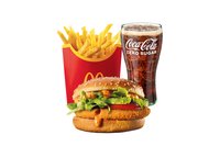 Hozzáadás a kosárhoz Erős Pistás Burger hús nélkül csípős sajtpogácsával McMenü®