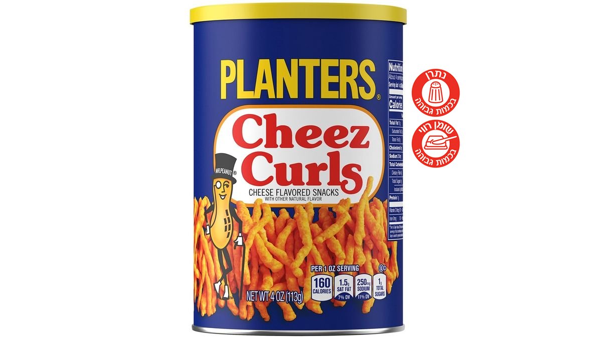 חטיף תלתלי גבינה Planters Cheez Curls הינשוף Wolt