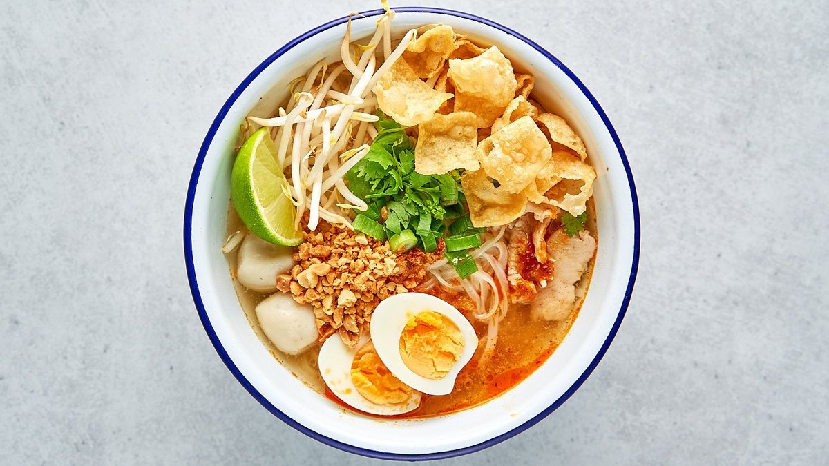 Tom Yam Nudelsuppe
