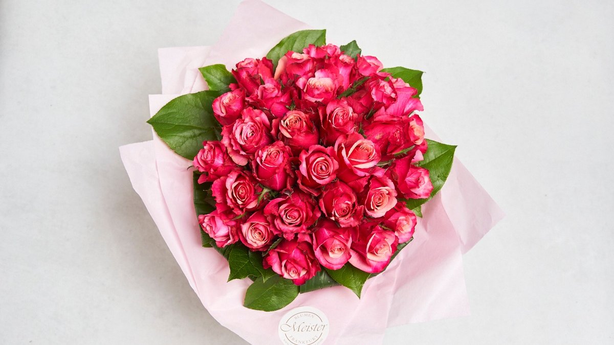 Valentinstag: Meister Rosen Bouquet Deluxe 30 Stück, Blumen Meister Gallus