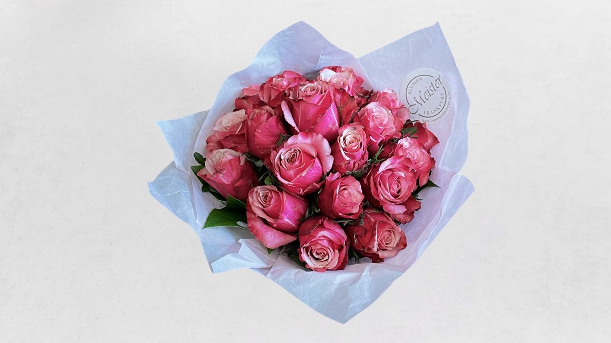 Valentinstag: Meister Rosen Bouquet Standart 20 Stück, Blumen Meister  Gallus