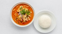 Objednať Kaeng phed ala červené kari s rýží  🌶️🌶️