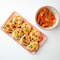 Objednať Krevetové Buuz 7 + Kimchi + Wasabi Zálivka