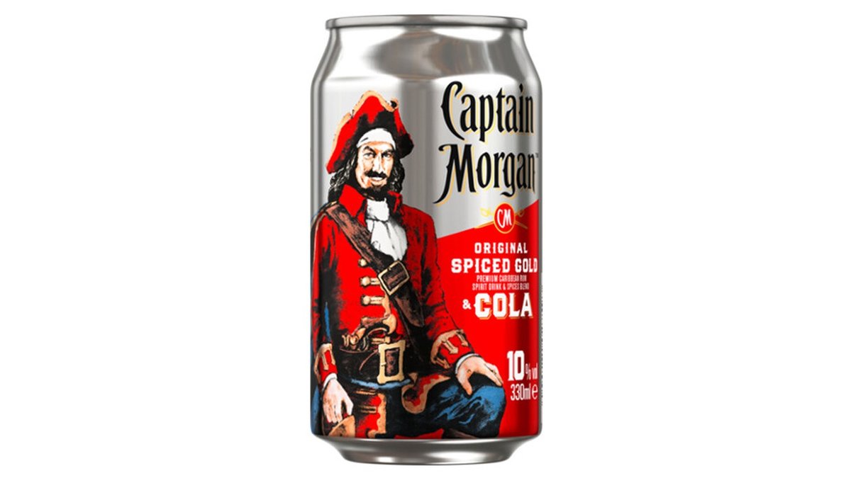 Captain Morgan Original Spiced Gold & Cola 0,33l | Cans Späti -  Münchenerstraße | Wolt | Alkoholfreie Getränke