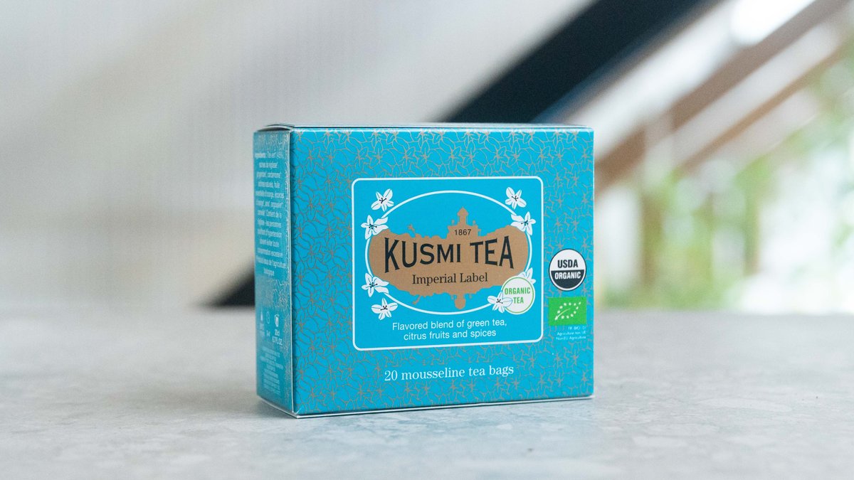 Kusmi Tea | BB Detox | Organic Blend of Green Tea, Mate & Grapefruit -  Flavored Plants | 20 Tea Bags
