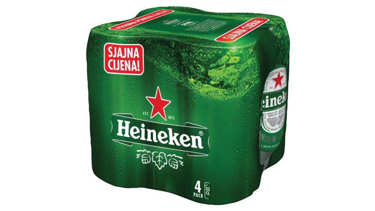 Heineken pivo 4x 0.33 l
