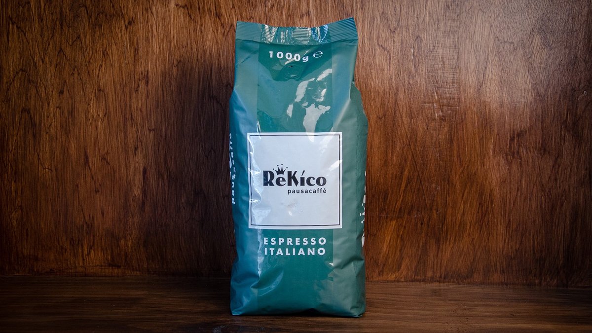 Rekico Pausa Caffe' Flor Coffee Beans, 1kg, Solo Caffe