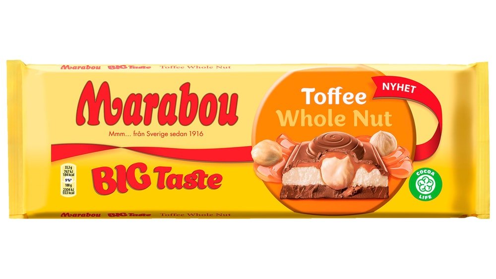 Marabou Big Taste Toffee Whole Nut 300g – K-Market Pihlajisto