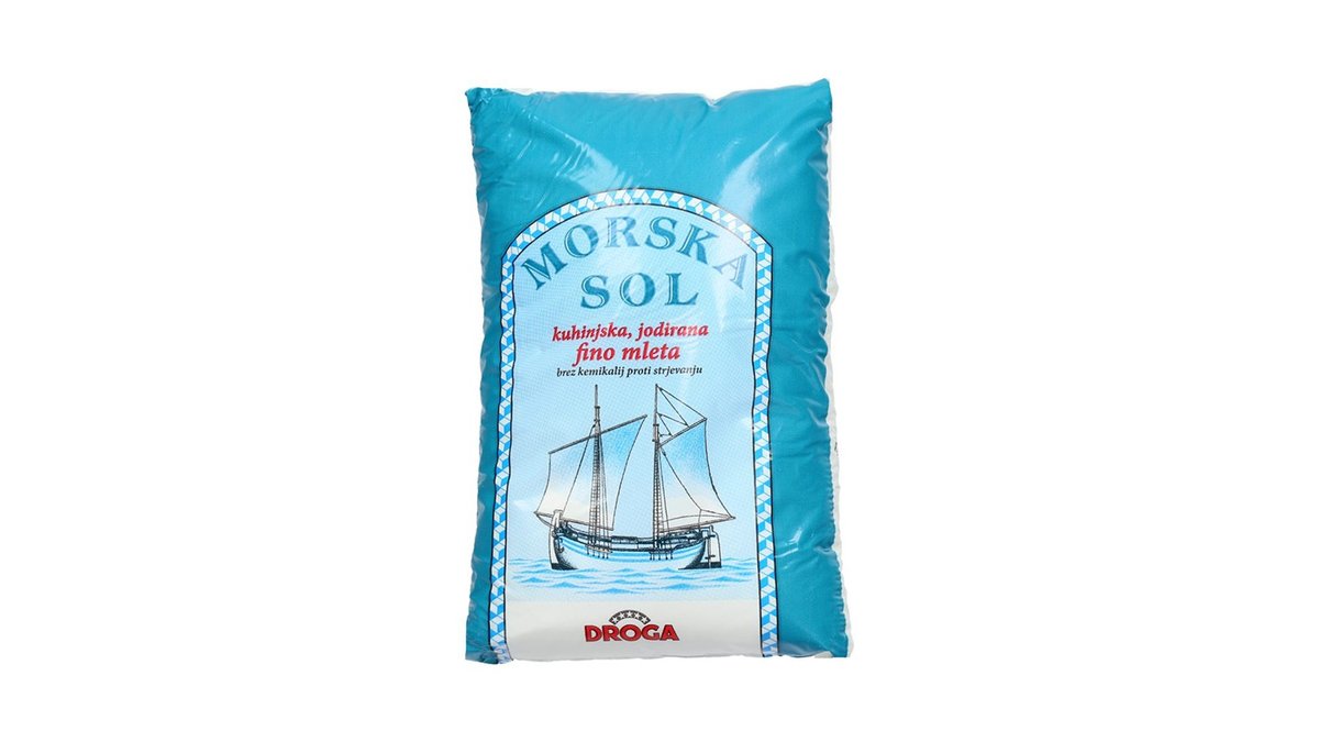 Jodirana morska sol fina, Droga (1 kg) | SPAR Šiška | Wolt