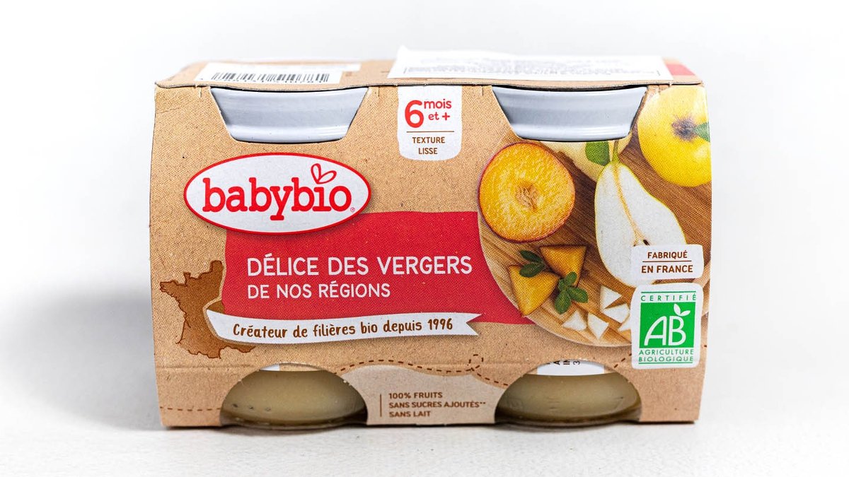 Babybio - Compote pot bio délice des vergers dès 6 mois
