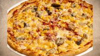Hozzáadás a kosárhoz Sonkás-gombás-kukoricás pizza