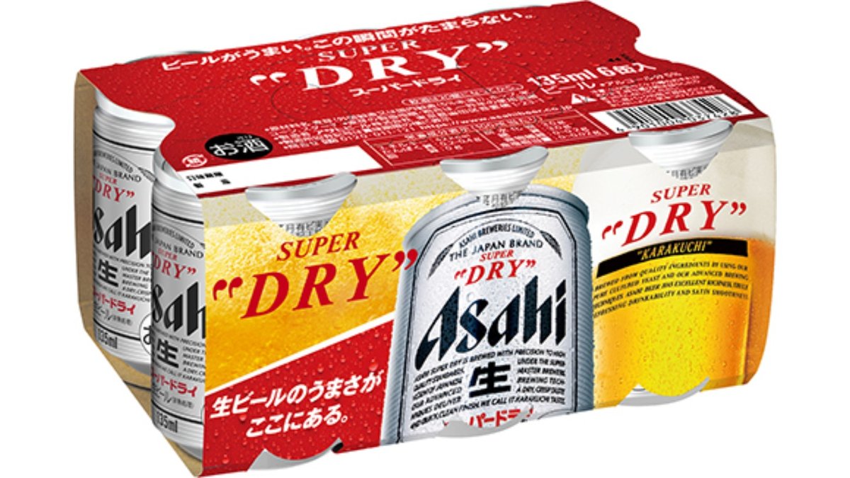 アサヒビール スーパードライ 6缶パック 135ml – フクハラ 弥生店 – Wolt