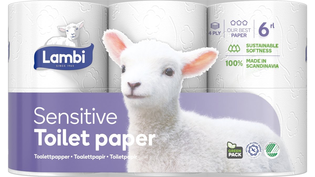 jage kollidere stavelse Toiletpapir sensitive, Lambi | Wolt Market Aarhus Willemoesgade | Wolt