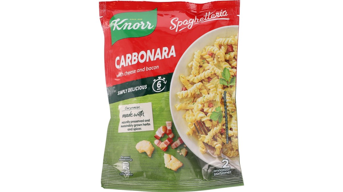 Pasta Carbonara, Knorr Spaghetteria | Wolt Market Aalborg Vesterbro | Wolt