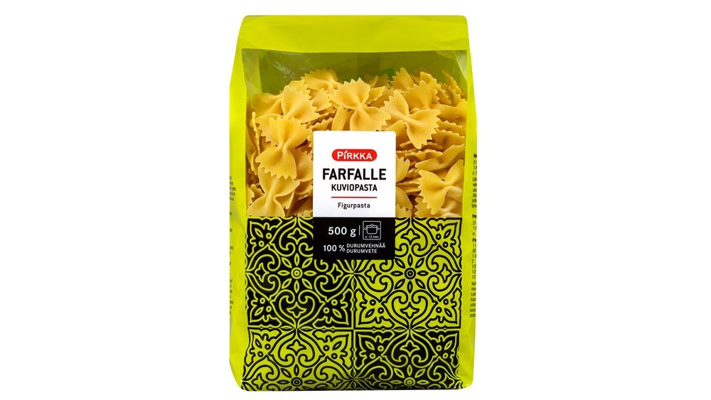 Pirkka farfalle kuviopasta 500g – K-Market Satama