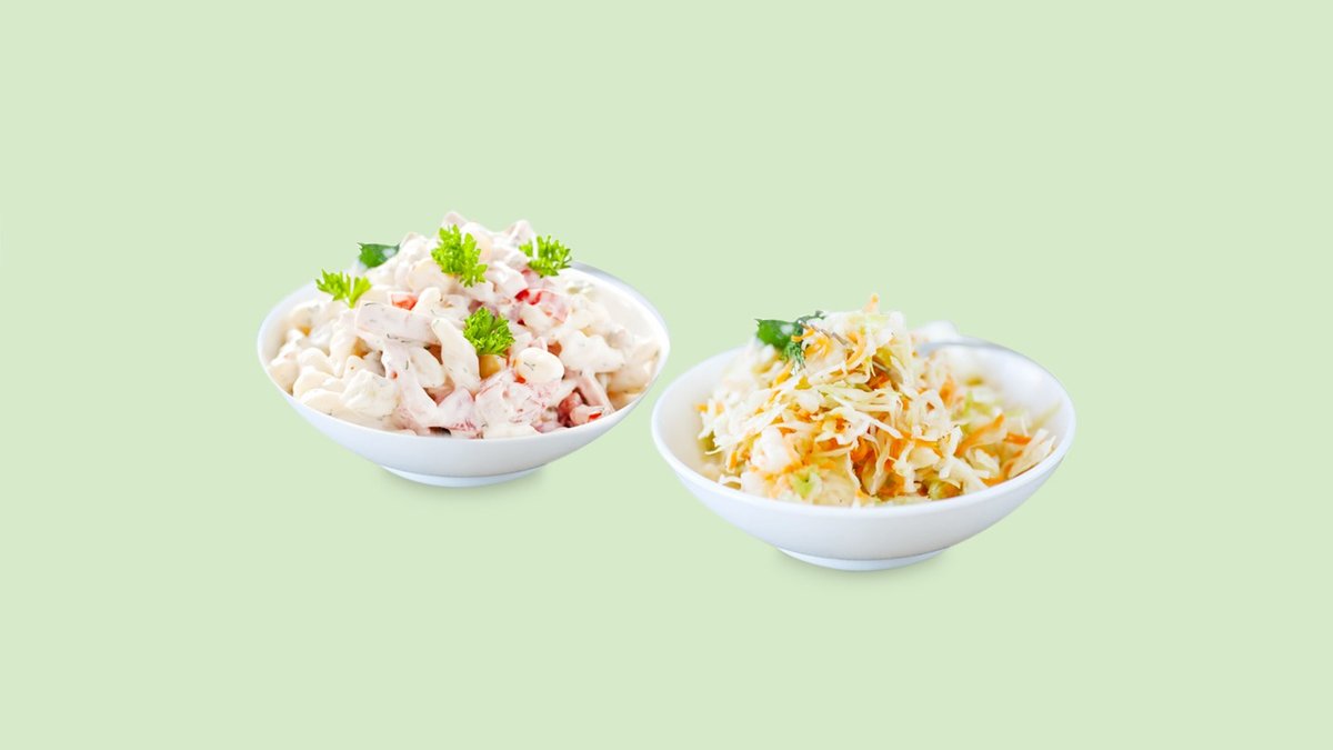 Krautsalat oder Nudelsalat
