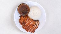 Objednať M8 - Grilované kuřecí maso s česnekovou omáčkou, rýží
