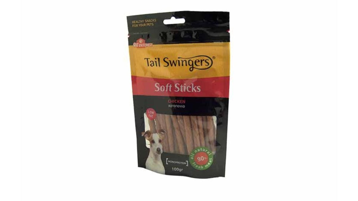 Tail Swingers Soft Sticks Chicken 100g image