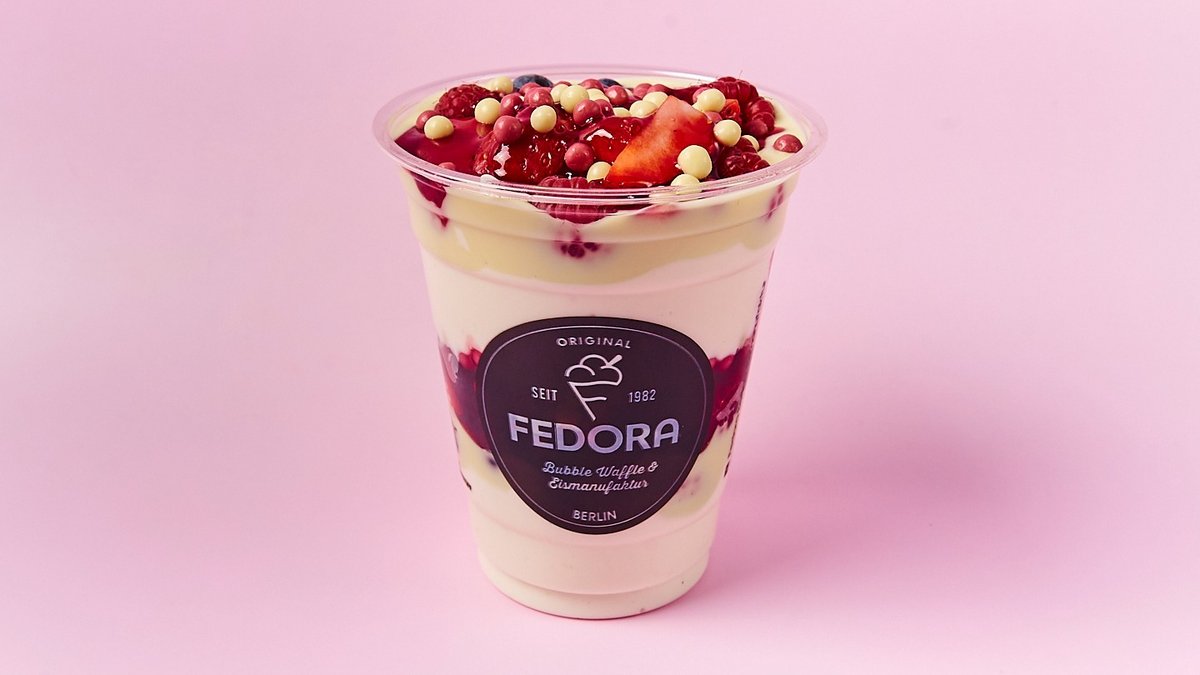 Berry Joghurt 0,3l – Fedora Bubble Waffle & Eismanufaktur