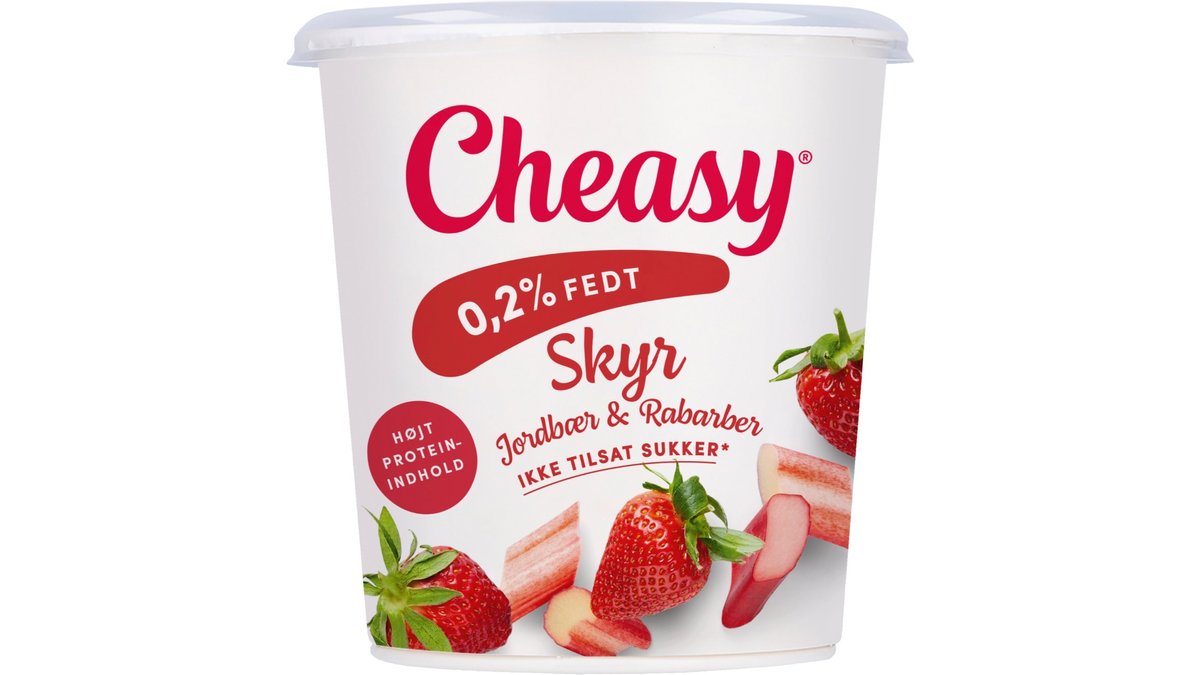 Skyr m jordbær rabarber 0 2 Cheasy Wolt Market Kbh Landemærket