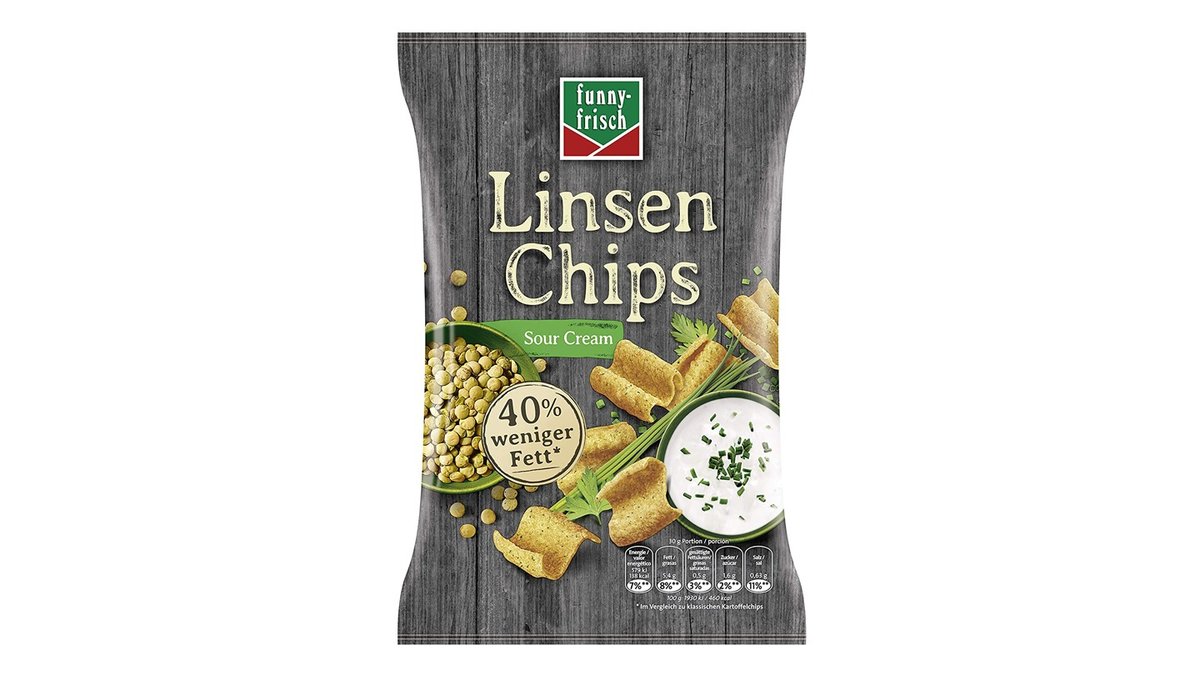 funny-frisch Linsen Chips Sour Cream 90g, tegut gute Lebensmittel  Voltastraße