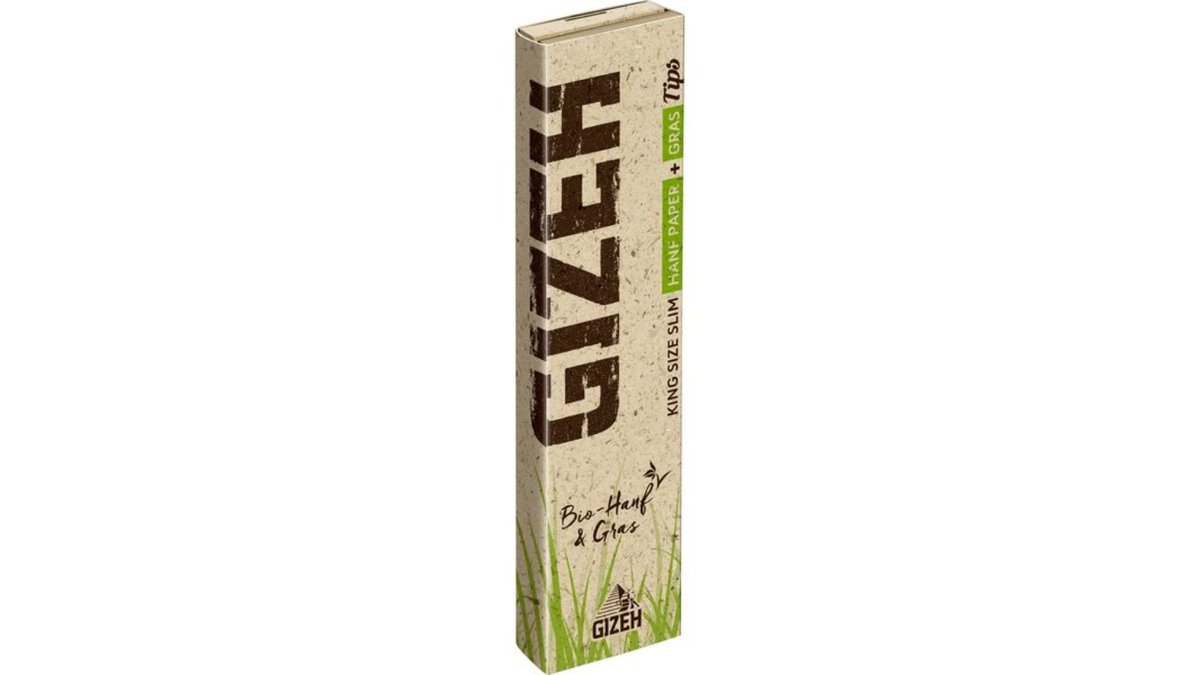GIZEH PURE Fine King Size Slim je 34 Blatt-34 Tips TIPS 25er Box 