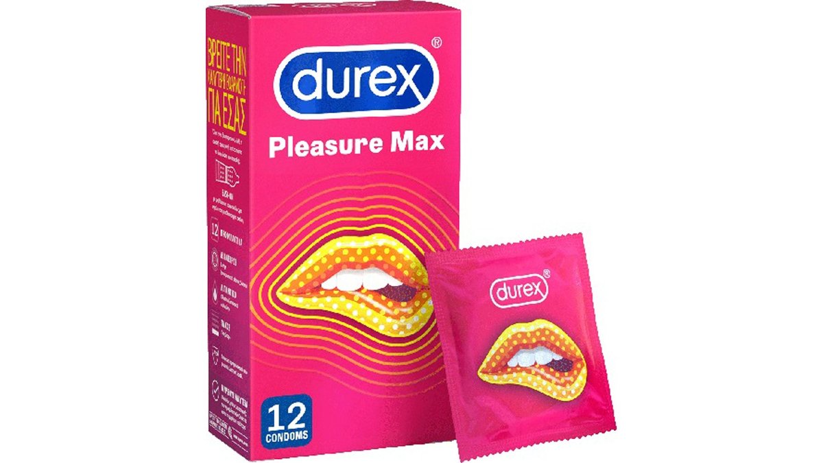 Durex Προφυλακτικά Pleasure Max Προφυλακτικά με Κουκίδες και Ραβδώσεις ...
