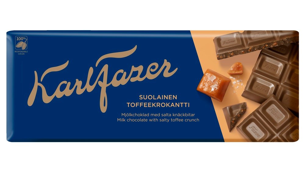 Fazer suklaa 200g suolaista toffeekroka – K-Market Kaivopuisto