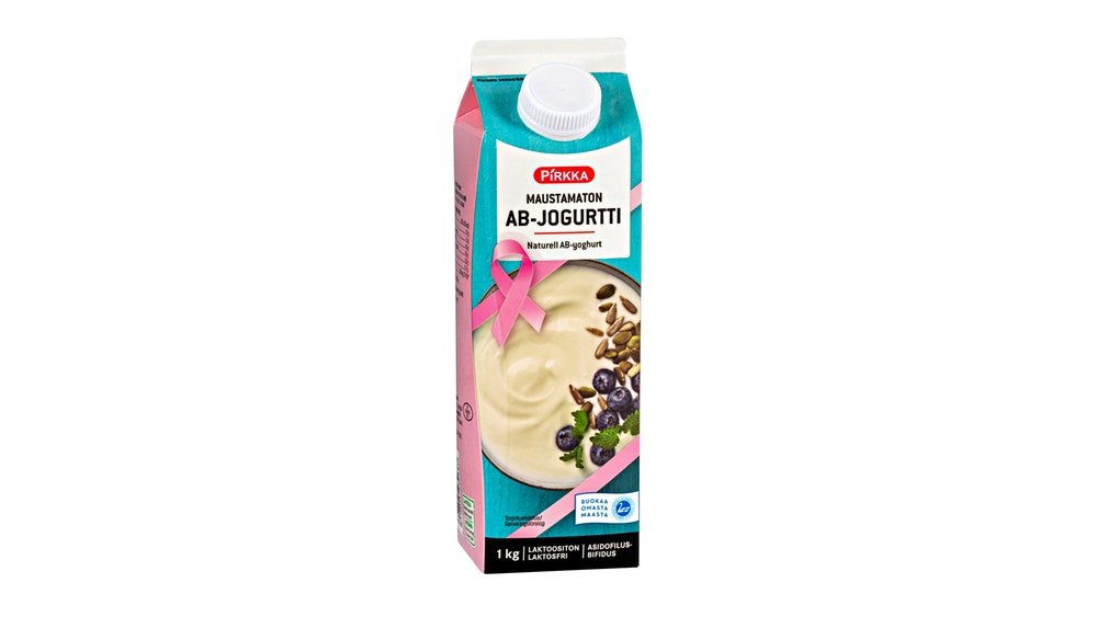 Pirkka maustamaton AB-jogurtti 1kg laktoositon – K-Market Kinnari
