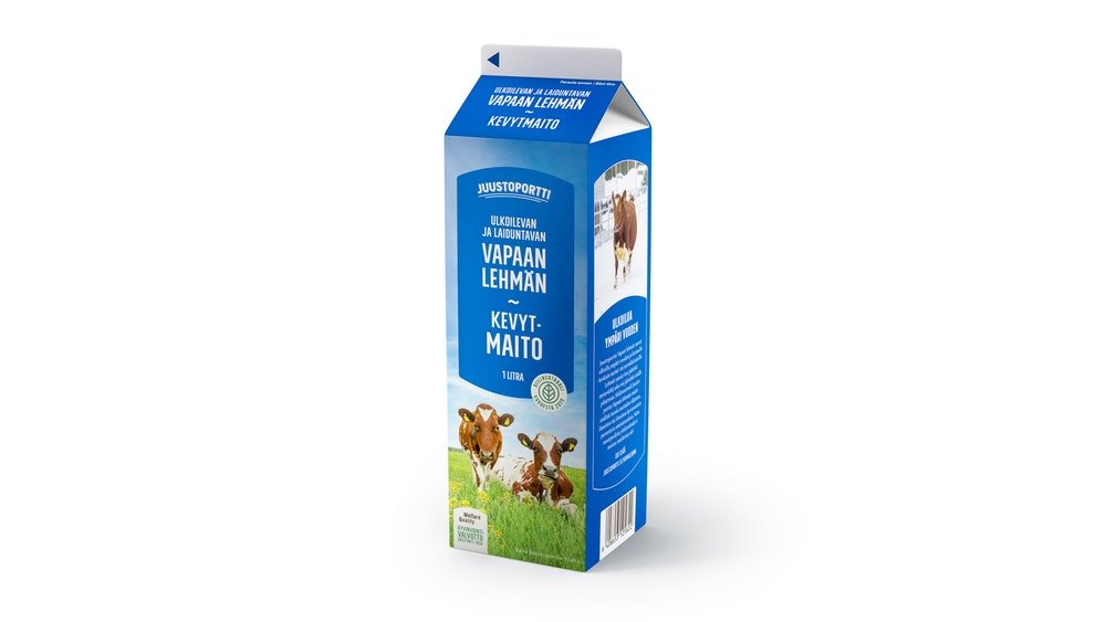 Juustoportti vapaan lehmän kevytmaito 1l – K-Market Vesala