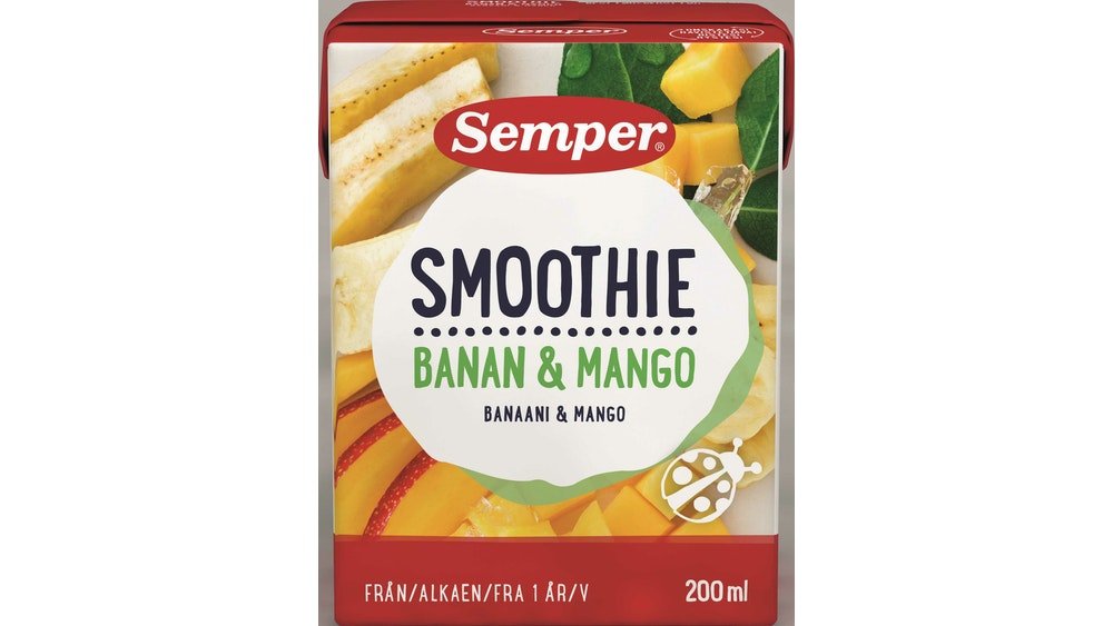 Semper Smoothie banaani ja mango 200ml 1v – K-Market Krunikka