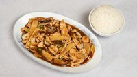 Objednať 13. Thit măng nấm - maso s bambusem, zeleninou a rýži