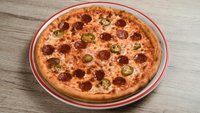 Hozzáadás a kosárhoz Kolbászos-erős pizza 28cm