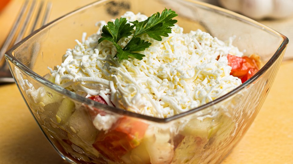 Serbian traditional salad