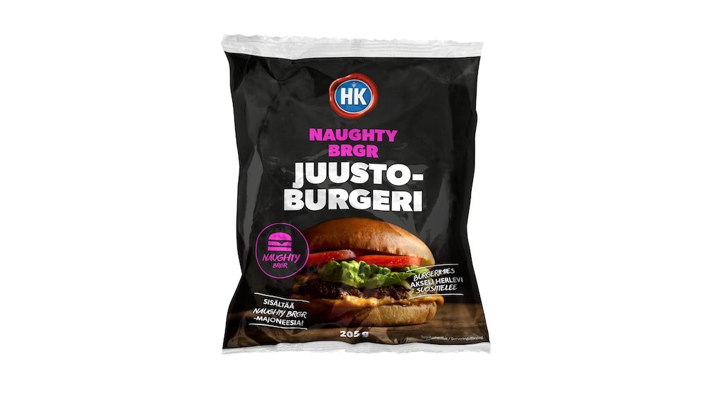 HK Naughty BRGR juustoburgeri 205g – K-Market Palosaari