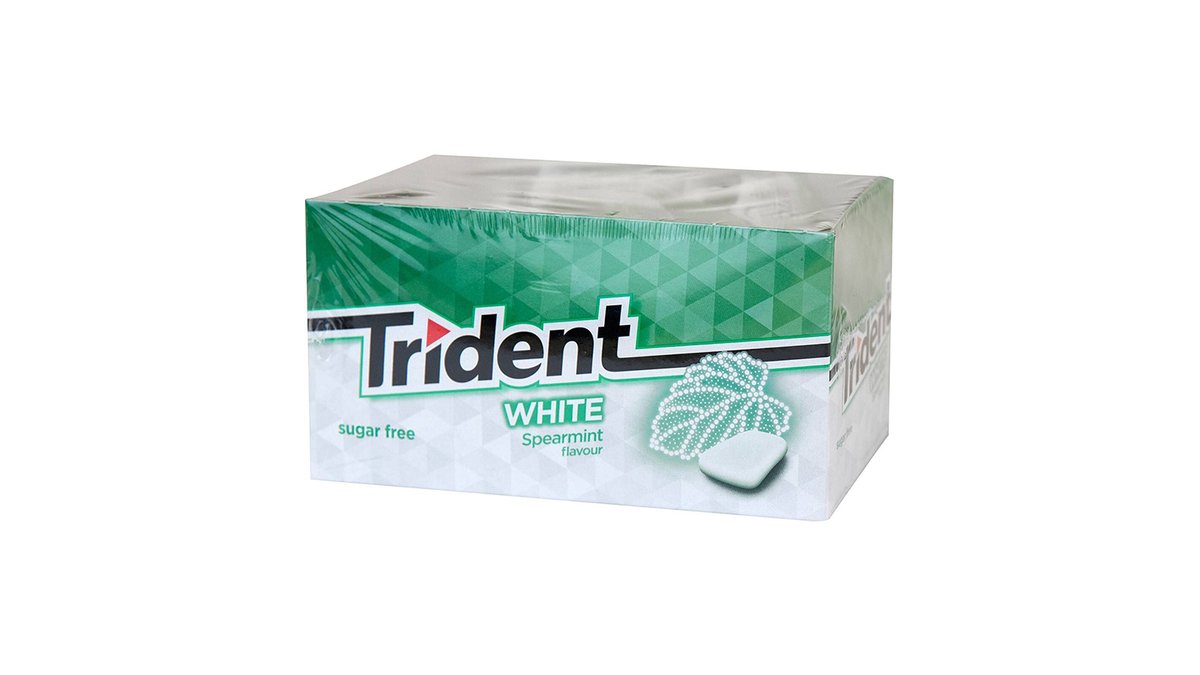 Trident White Mini Τσίχλες Spearmint Mini Market Βασιλειάδης Wolt