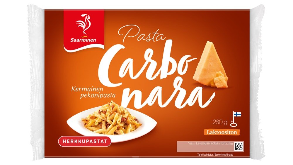Saarioinen pasta carbonara 280g – K-Market Tornion Olavinlinna