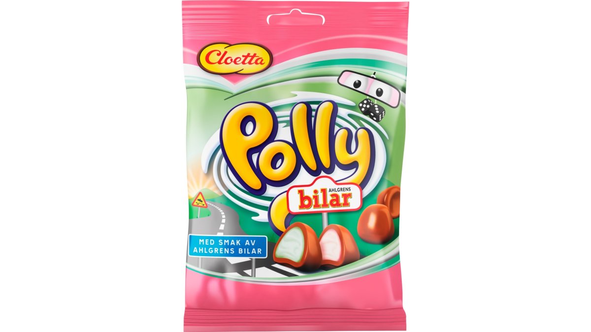 Polly skumslik m. smag af Bilar, Cloetta Wolt Market Aarhus Willemoesgade  Wolt