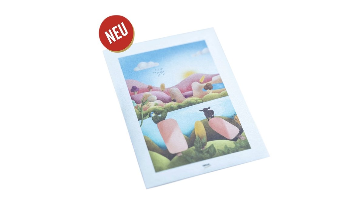 Eiskarte Postkarte DINA 6 200 x Guscheine Eis 