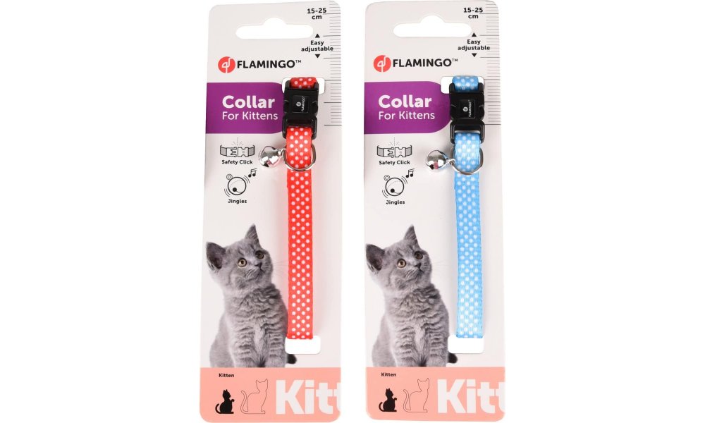 Flamingo CAT HARNESS + LEASH ZIGGI LIGHT BLUE 20-35cm 10mm