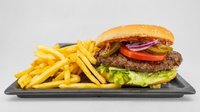 Objednať Burger + julienne hranolky + dresink