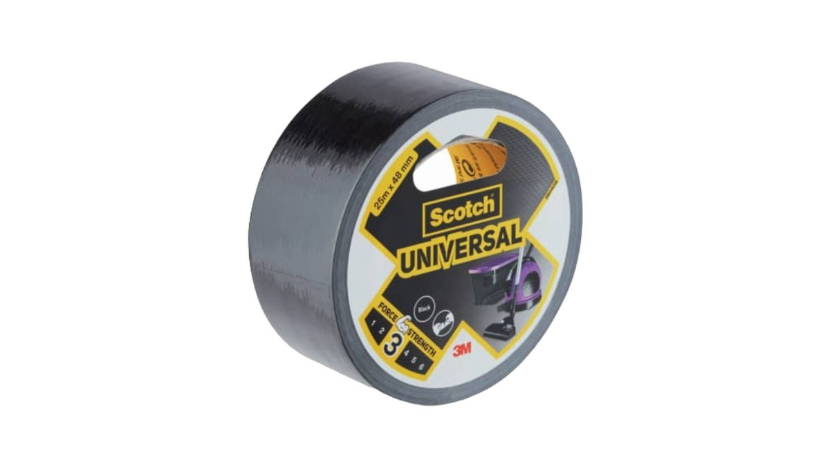 3M Scotch Duct Tape 48Mmx25M Universal Black, Wolt Market Agios Athanasios