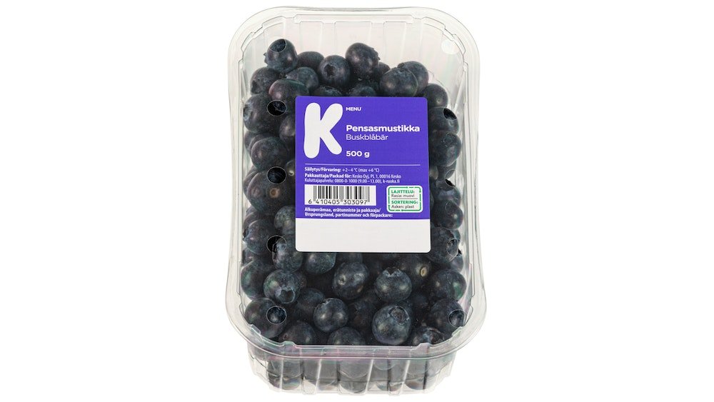 K-Menu pensasmustikka 500g – K-Market Kuurinniitty