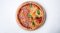 Objednať Půlená pizza Šunková / Margherita