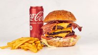 Objednať Terminator burger + hranolky +dip