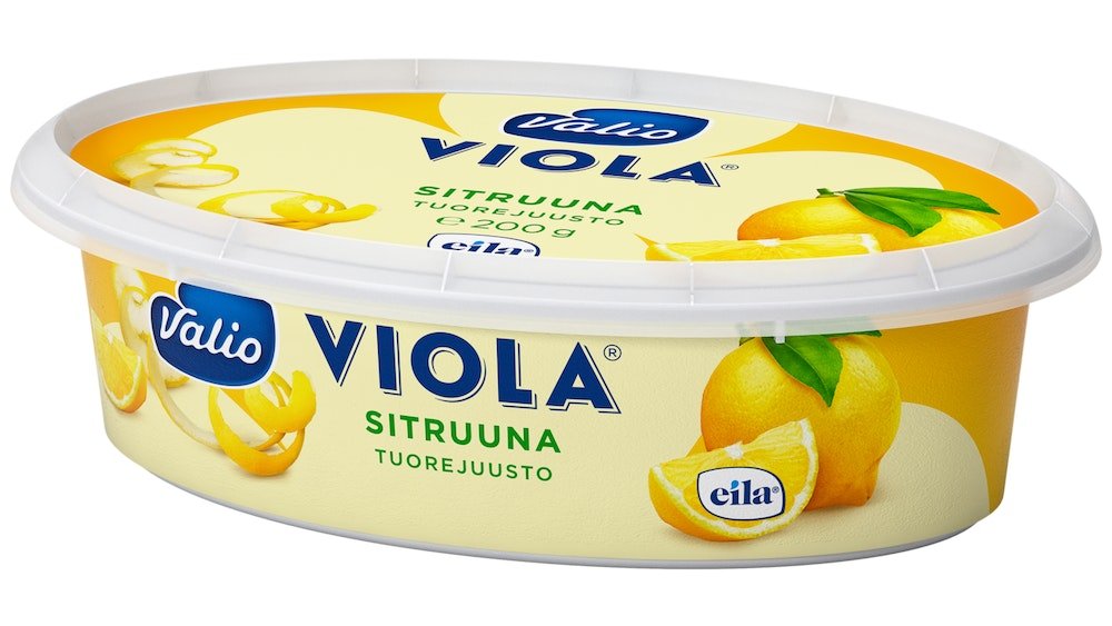 Valio Viola® 200 g sitruuna tuorejuusto laktoositon | K-Market Jokiniemi |  Wolt