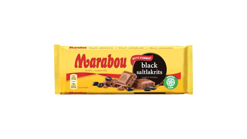 Marabou Black saltlakrits suklaalevy 100g – K-Market Keskuspuistokatu