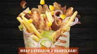 Objednať Wrap s kebabom a hranolkami