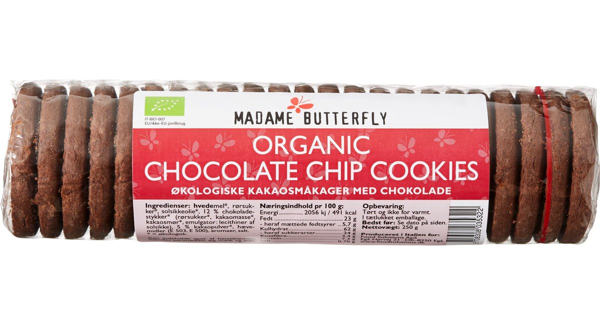 Comorama Skjult transaktion Chocolate Chip Cookie øko. Madame Butterfly | MENY Tårnby | Wolt