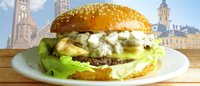 Hozzáadás a kosárhoz Tejgombás csirkés hamburger  nagy, marhahússal